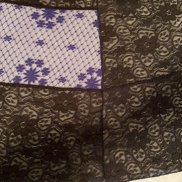 Free People Intimately sheer lace camisole floral lace royal blue black nylon - Picture 5 of 9